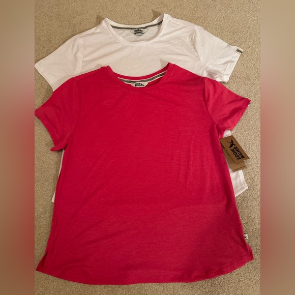 Eddie Bauer Tops - NWT 2 Eddie Bauer Bright Red and Classic White Tees Women Size Medium